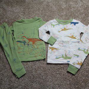 Carters Baby Boy Dinosaur 4-Piece Pajamas Set Fall 12M 18M 24M 12 18 24 mos NWT